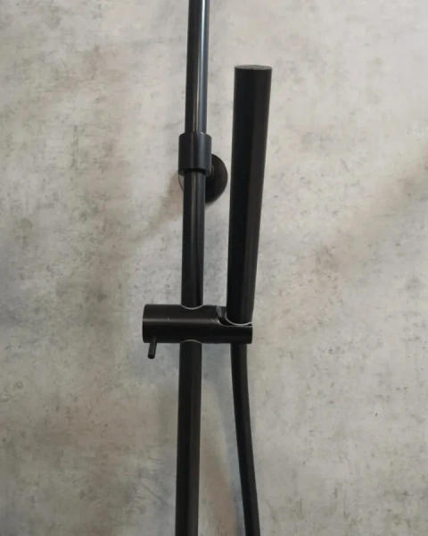 Душевая стойка Cezares Eco черный матовый ECO-CD-T-NOP (детальная фотография), настенные