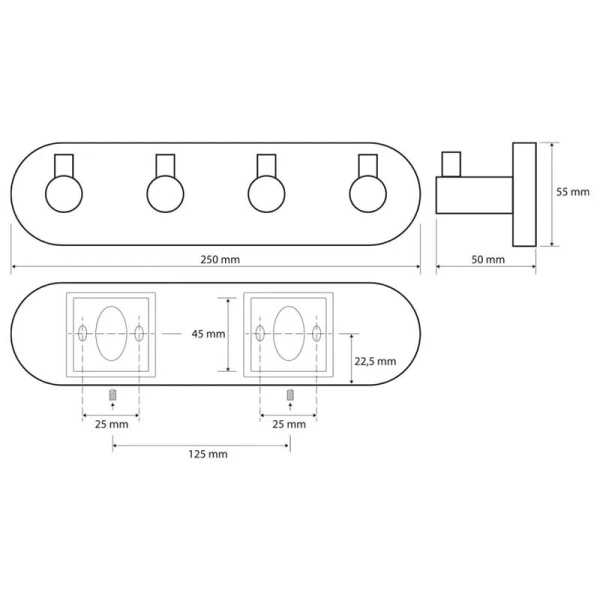 Крючок для ванной Bemeta Omega хром 104405212 (детальная фотография), современные, hi-tech