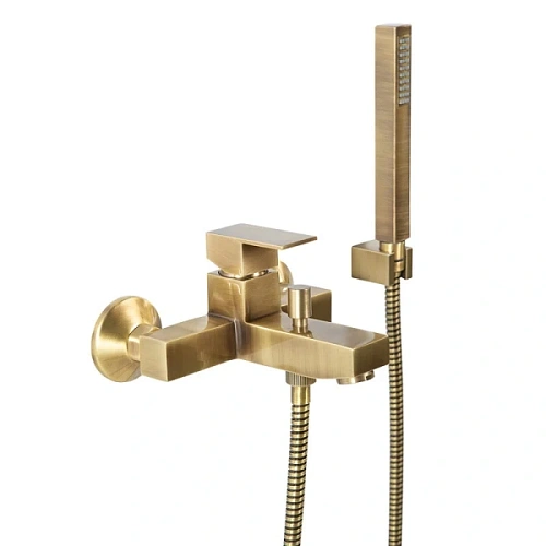 Смеситель для ванны Cezares Unika с ручным душем, бронза - фото 2
