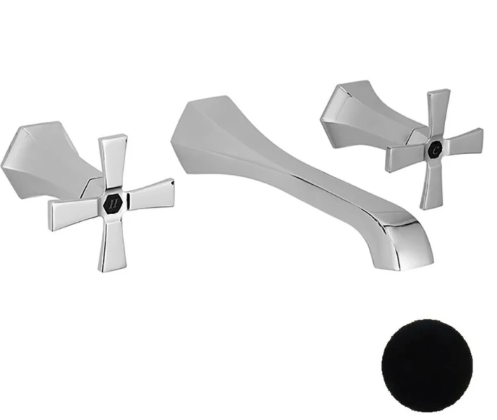 Смеситель для раковины Cisal Cherie хром/черный CX0135106T (детальная фотография), для раковины