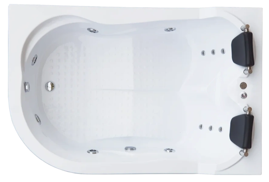 Ванна гидромассажная Royal Bath Norway Comfort RB331100CM-L/R, 180 x 120 см, белая (детальная фотография), современныe, hi-tech