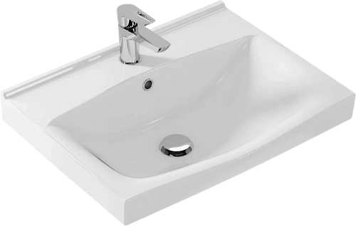 Раковина керамическая Cersanit STRIM S-UM-STR60/1-w 60.5х48.5 - фото 1