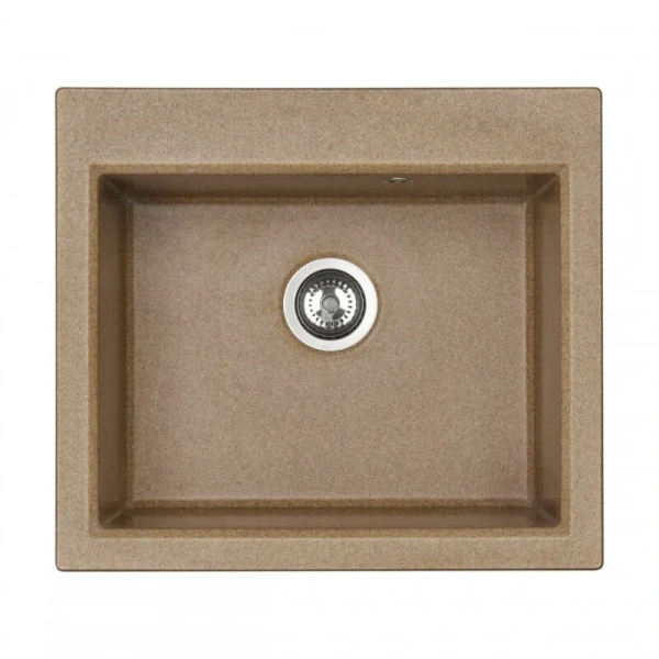 Мойка для кухни Акватон Линеа 58 см терракотовая 1A733032LW270 (детальная фотография), из искусственного мрамора