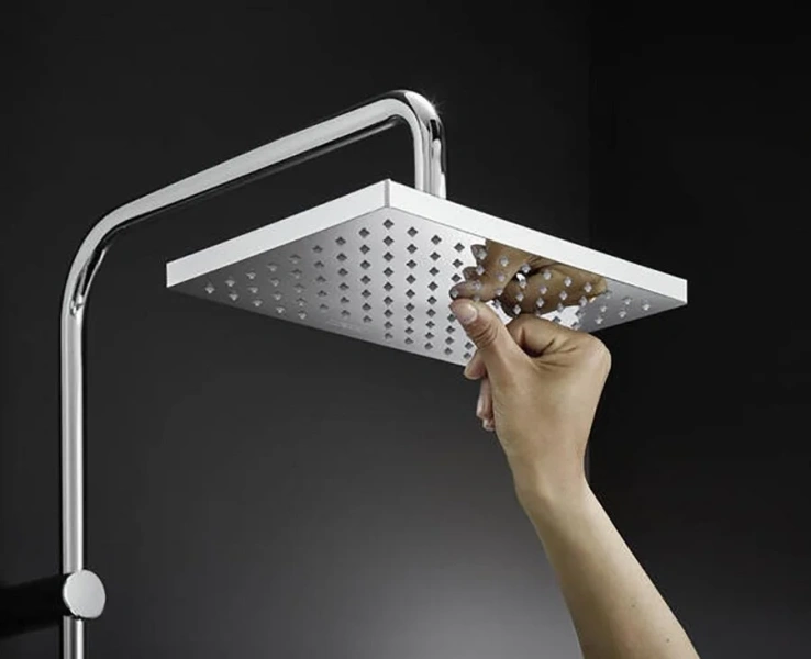 Душевая стойка Hansgrohe Vernis Shape хром 26319000 (детальная фотография), с термостатом