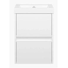 Тумба под раковину подвесная Misty Алиса 40 см 2 ящика