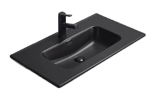 Раковина GID Integrado Bm9080s 81 см черная - фото 2