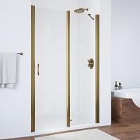 Душевая дверь профиль бронза стекло прозрачное Vegas-glass