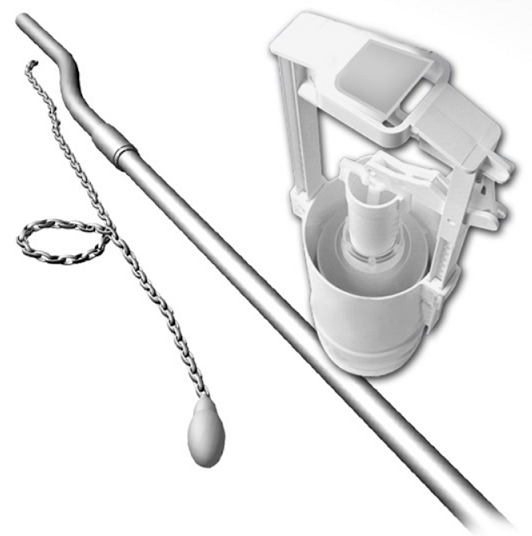 Механизм слива для высокого бачка Azzurra Jubilaeum B 1900/T (детальная фотография)