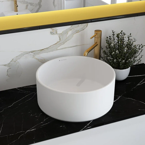 Раковина Aqueduto ESPIRAL 40 см белая матовая ESP0120 (детальная фотография), 40 см