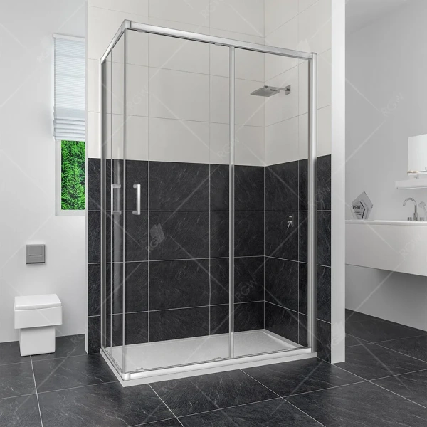 Душевой уголок RGW Classic CL-44 100х90 см прямоугольный, профиль хром 32094490-11 (детальная фотография)