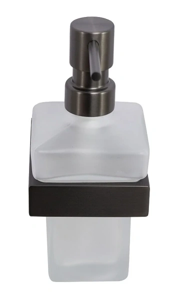 Дозатор для мыла Cezares Slider оружейная сталь SLIDER-SOIS-V-GM (детальная фотография), белые, комбинированные, другие