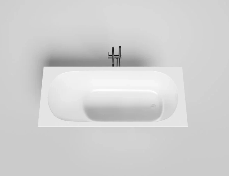Ванна из искусственного камня Salini Ornella Kit 170x75 см S-Stone белая матовая 102421M (детальная фотография)