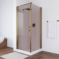Душевой уголок профиль бронза стекло бронза Vegas-glass