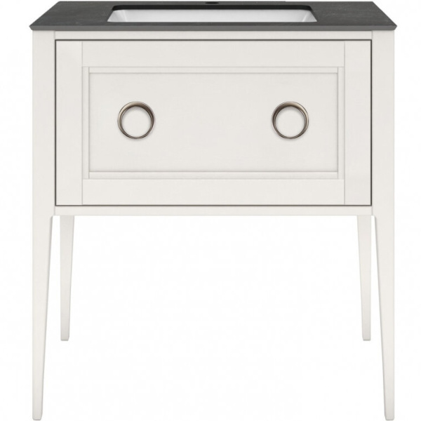 Тумба под раковину напольная Kerama Marazzi Plaza Classic PL.CN.80.1\WHT.M 80 см с выдвижным ящиком (детальная фотография)