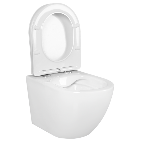 Унитаз подвесной Акватек Европа безободковый AQ1900-00 (детальная фотография), современные, hi-tech, круглые