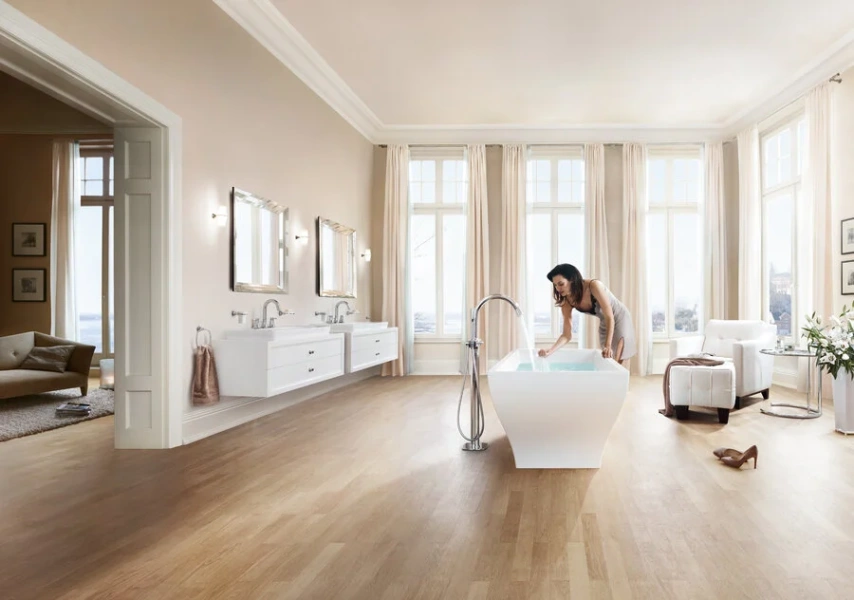 Полотенцедержатель для ванной, хром-золото, Grohe Grandera 40630IG0 (детальная фотография) index_2