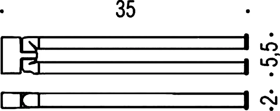 Полотенцедержатель Colombo Lulu двойной B6212.gold (детальная фотография), современные, hi-tech