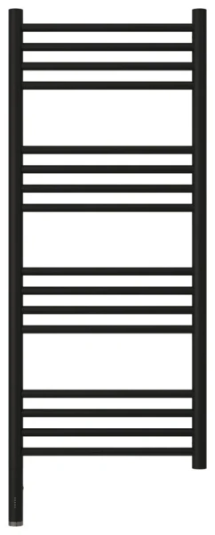 Полотенцесушитель электрический Сунержа Богема 3.0 40х100 см черный матовый 31-5805-1040 (детальная фотография), электрические с наружной вилкой, электрические скрытого подключения, правое подключение