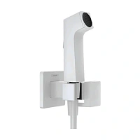 Гигиенический душ со смесителем Hansgrohe Bidette белый матовый