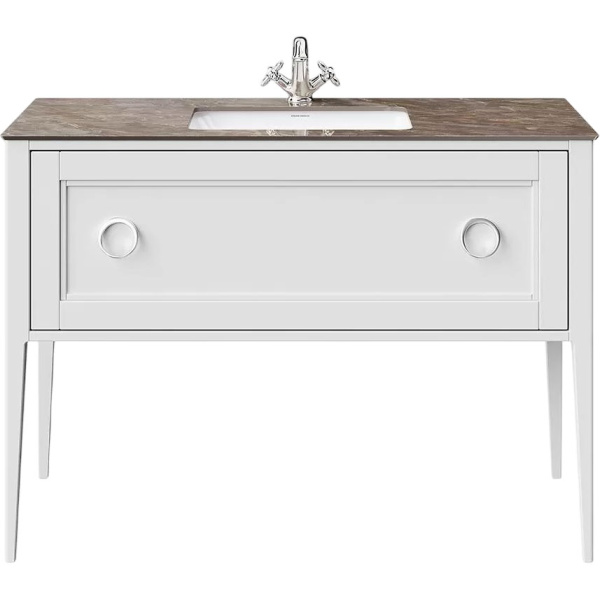 Тумба под раковину напольная Kerama Marazzi Plaza Classic 120 см белая матовая PL.CN.120.1\WHT.M (детальная фотография)