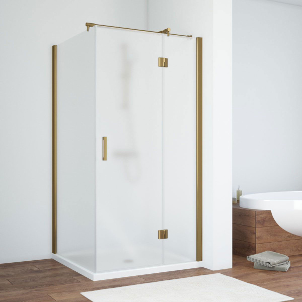 Душевой уголок профиль бронза стекло сатин Vegas-glass AFP-Fis TUR NOVO 90*120 05 10 R (детальная фотография)