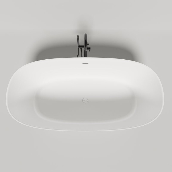 Ванна из искусственного камня Salini Sofia 185x90 см покраска снаружи по RAL 102529MN (детальная фотография), овальные