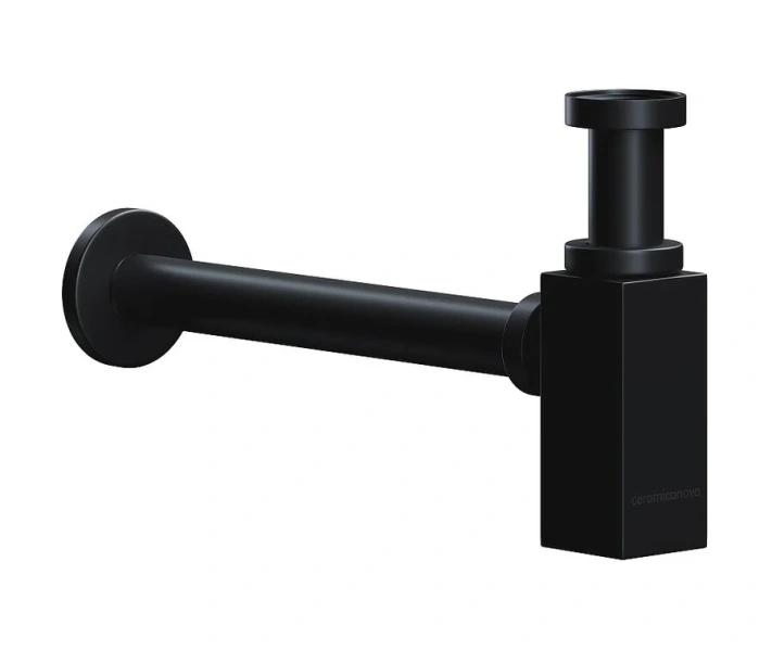Сифон для раковины Ceramica Nova черный 70002MB (детальная фотография)