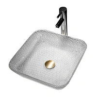 Раковина Abber Glas 39 см прозрачная