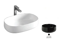 Раковина Artceram Cognac 55 см черная глянцевая