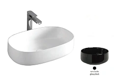 Раковина Artceram Cognac 55 см черная глянцевая