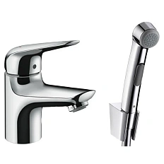 Смеситель с гигиеническим душем Hansgrohe Novus хром
