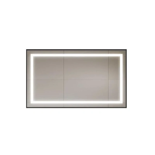 Зеркало с подсветкой BelBagno Kraft 140 см черное SPC-KRAFT-1400-800-SENS-NERO (детальная фотография), современные, hi-tech