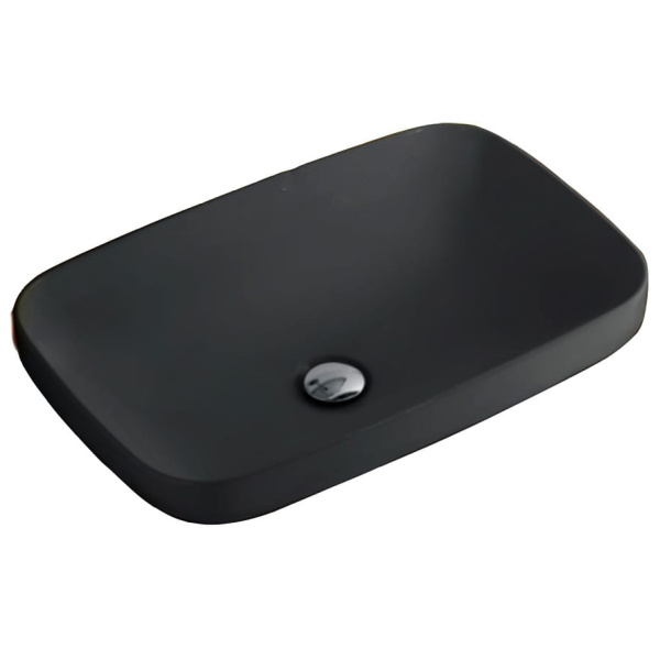 Раковина Kerasan Tribeca 60 см черный матовый 514331*0 Nero matt (детальная фотография)