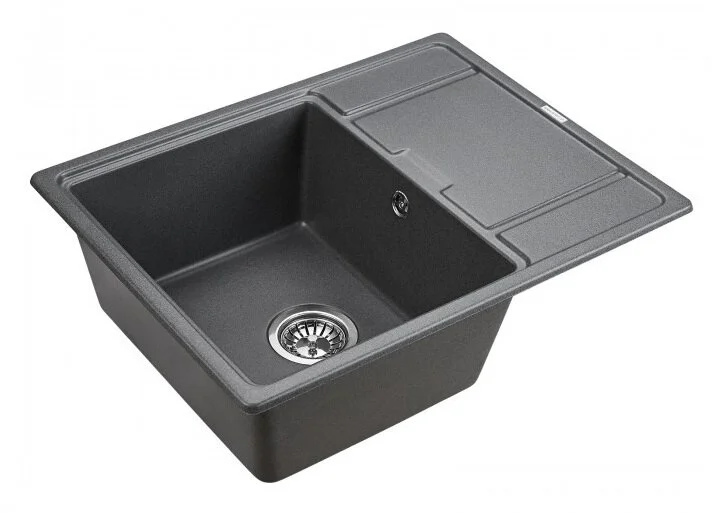 Мойка для кухни Paulmark Weimar 65 см графит PM216550-DG (детальная фотография), кварц