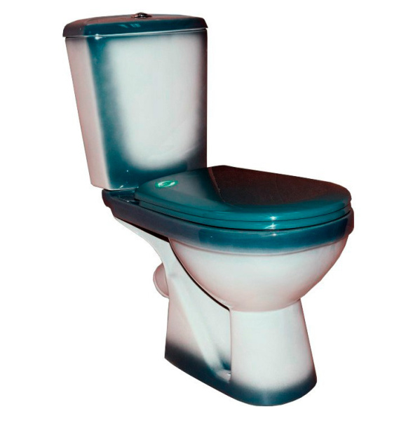 Унитаз компакт Rosa Комфорт зеленый Вн УнЗ09 (детальная фотография)