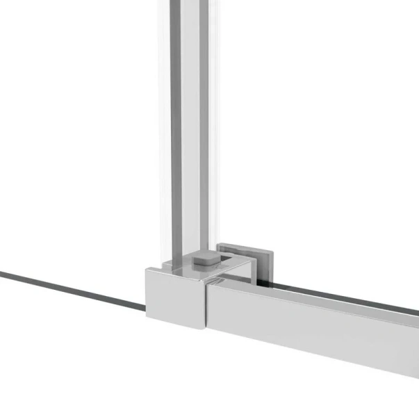 Душевой уголок Vincea Slim Soft 150х100 см профиль хром VSR-1SS1015CL (детальная фотография), с низким поддоном