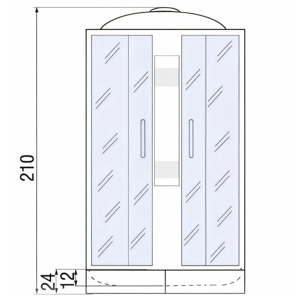 Схема (детальная фотография), со средним поддоном