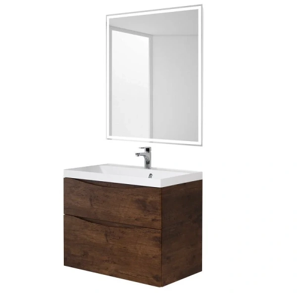 Тумба под раковину подвесная BelBagno Marino 90 см rovere moro MARINO-H60-900-2C-SO-RW-P (детальная фотография), нет в наличии