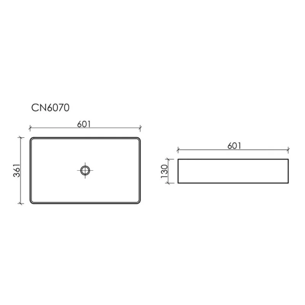 Раковина Ceramica Nova Element 60 см белая CN6070 (детальная фотография), современные, hi-tech