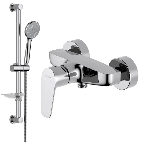 Душевой комплект Акватек Бетта хром AQ1132CR (детальная фотография)