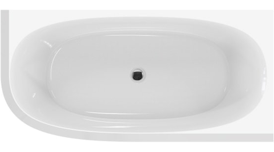 Ванна акриловая Cezares Lux 165x80 см правая CZR-LUX-CORNER-165-80-58-R (детальная фотография), современныe, hi-tech