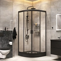 Душевой уголок Am.Pm Gem 90x90 см с душевой стойкой