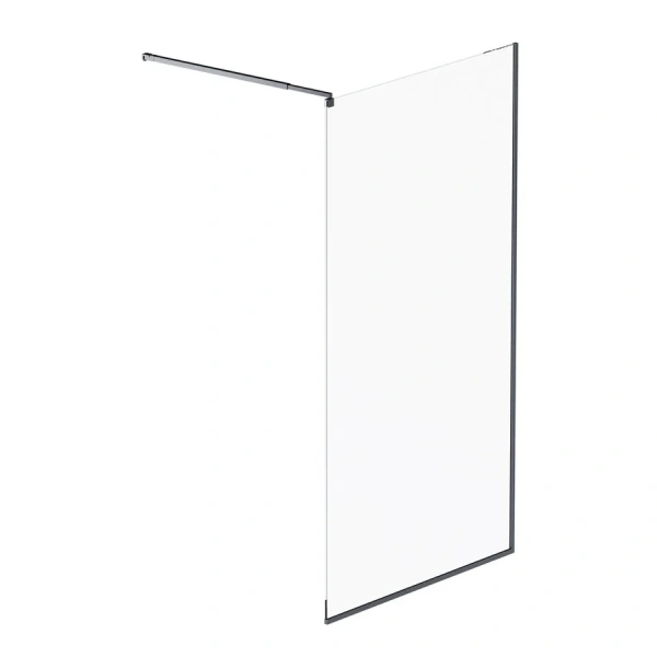 Душевая перегородка Am.Pm Func 110 см профиль черный W84WI-110-F1-BTE (детальная фотография)