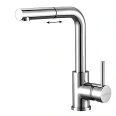 Смеситель для кухни Paulmark Kassel KA214311 с выдвижным шлангом