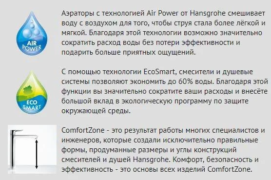 Смеситель для раковины Hansgrohe Logis 71095000 (детальная фотография), современные, hi-tech