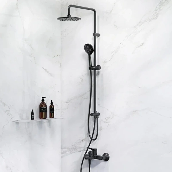 Душевой комплект Am.Pm X-Joy черный F42885A14 (детальная фотография), современные, hi-tech