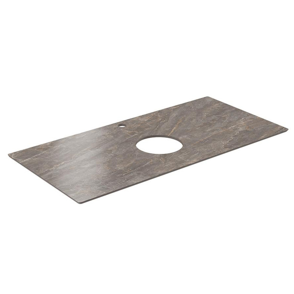 Столешница для накладных раковин Kerama Marazzi Plaza Classic 100 см Парнас пепельный лаппатированный PL1.VT280\100 (детальная фотография), нет в наличии