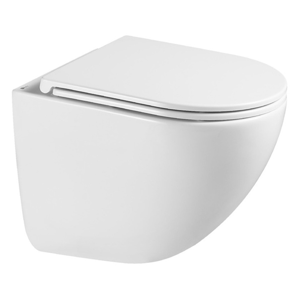 Унитаз подвесной Lemark Glazer безободковый белый 9614003 (детальная фотография)