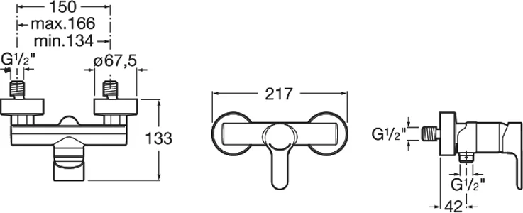 Смеситель для душа Roca L20 хром 5A2109C0M (детальная фотография), современные, hi-tech