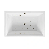 Ванна гидромассажная Excellent Crown Lux Relax 190 x 120 см, белый/бронза, WAEX.CRO19.RELAX.BR